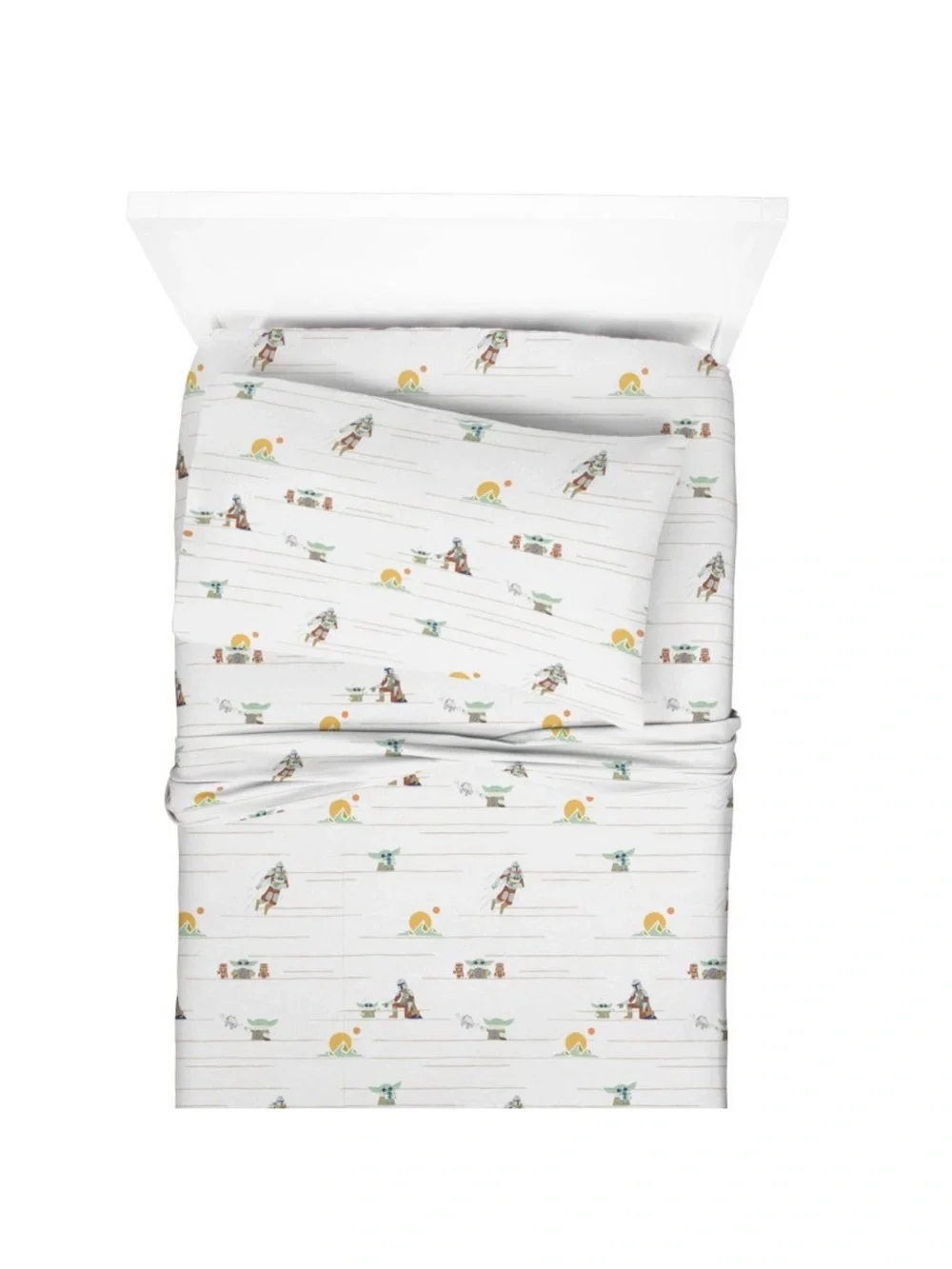 Star Wars The Mandalorian and Grogu 3-Piece Twin Bed Sheet Set